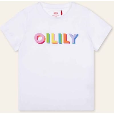 Oilily Tak T-Shirt- maat74/12m Bright Wit