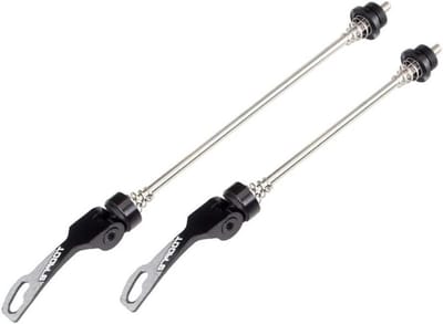 Fiets Snelspanner - Wielnaaf Hendel - Fiets Onderhoud - Lichtgewicht Aluminium - 145/185 mm - Zwart