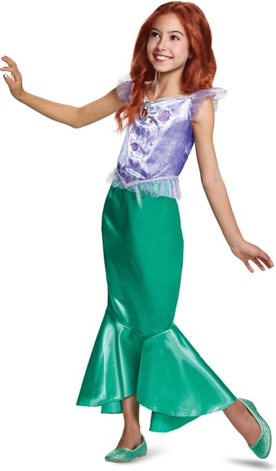 DISNEY Prinses - THE LITTLE MERMAID, Ariel Classic , Maat XS (3T-4T jaar), Meisjes