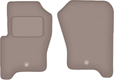 Wielganizator WLG-CARLUX Serie - Beige Autovloermatten - Voor Land Rover Discovery III - 7 zitplaatsen - Duurzame Polypropyleen