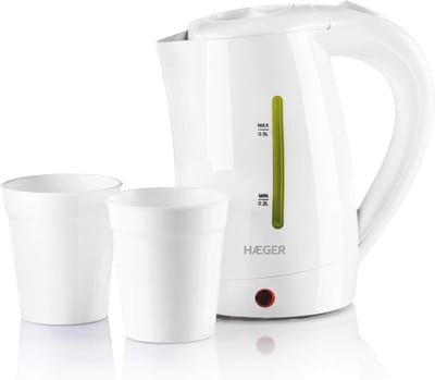 Reis Waterkoker - Compacte Ketel - Snel Water Koken - Automatische Uitschakeling - 05 Liter - Wit