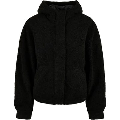 Urban Classics - Short Sherpa Jacket - XS - Zwart