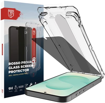 Rosso Privacy Screen Protector Geschikt voor Samsung Galaxy S26 Plus - 9H Gehard Glas - Installatietray - Case Friendly Tempered Glass - Stofvrij - Eenvoudige Installatie - Beschermglas