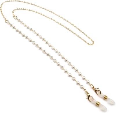 Brillenketting - Kraaltjes - Brillenkoordje Dames en Heren - 70CM - 8g - Zonnebrilkoord - Brillenkoord - Feestdagen Accessoire - door de mens gemaakte parel