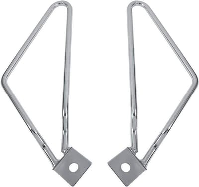 Dailygoods- Zadeltas Montagebeugels - 2x Verchroomd/Ijzer