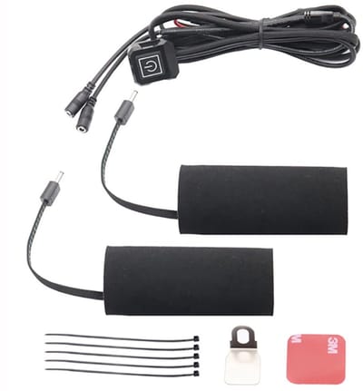 Dailygoods - Motorverwarmingshandvat - Handschoenen met USB-voeding - Drie versnellingen - Zwart - Handwarmers voor elektrische voertuigen - Verwarmin...