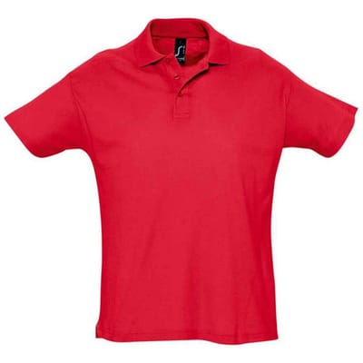 SOLS Heren Zomer II Poloshirt (Rood)