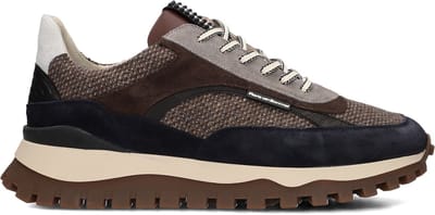 Floris van Bommel - DE GROMMER 05.10 - Lage sneakersVrije tijdsschoenenHeren sneakers - Kleur: Bruin - Maat: 41.5