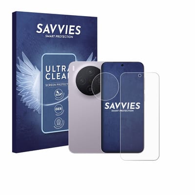 Savvies - Screenprotector voor Vivo X300 Pro (Voor+Camera) - Folie Beschermfolie transparant 18 Stuks