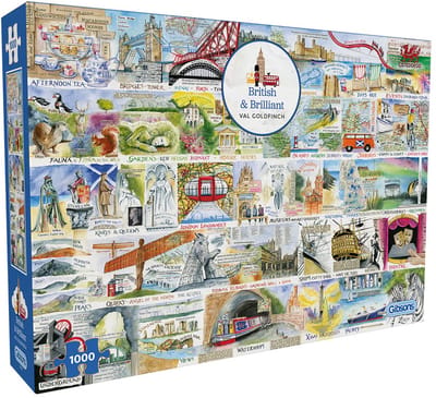 Gibsons - British & Briljant (door Val Goldfinch) - 1000 stukjes 68×49cm (b×h) - Legpuzzel voor volwassenen