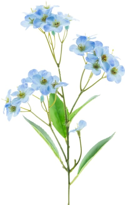 Easyplants | Kunstbloem Orchidee Real Touch Blauw 50 cm | Zijde | Nepbloemen | blauw | Onderhoudsvrij | Kant-en-klaar