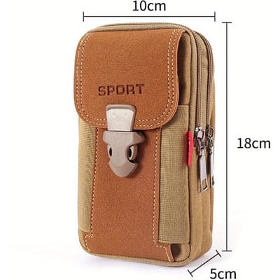 Oxford Stof Taille Pocket Mannen Buiten Heuptas Portemonnee Zakelijke Mobiele Telefoon Tas Hardloop Pouch Reizen Kampeer Tassen kaki