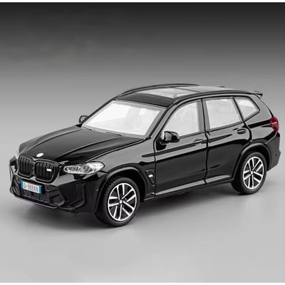 1:32 X3 X3M X5 X5M SUV Legering Auto Model Diecast Metaal Voertuigen Auto Model Simulatie Geluid En Licht Collectie Kinderspeelgoed Cadeau gray