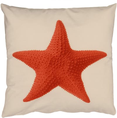 Sierkussens - Kussentjes Woonkamer - 50x50 cm - Zeester - Bobbels - Rood