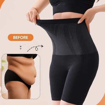 Postpartum corrigerende shorts - shorts met hoge taille, sterke corrigerende werking, ademend, anti-oprollend, figuurcorrigerende veiligheidsshorts voor vrouwen - XXL