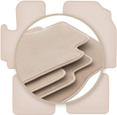 PREMIUM beige matten voor: Toyota RAV4 II 2WD 3-deurs 2001-2005