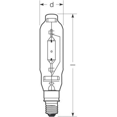 RADIUM Halogeen gasontladingslamp E40 1950W HRI-T N helder