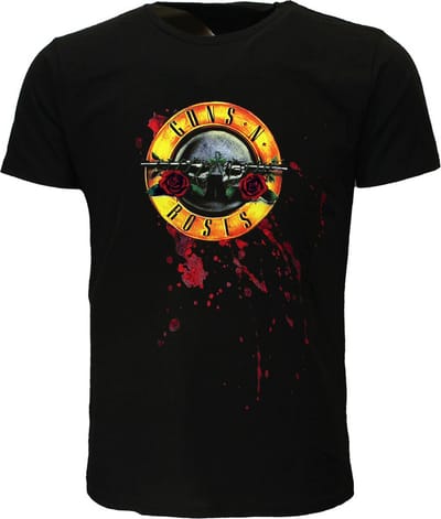 Guns N’ Roses Classic Logo Met Bloed T-Shirt - Officiële Merchandise - S