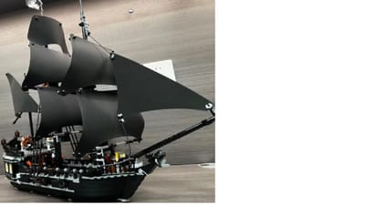 piratenboot - bouwstenen - piratenschip