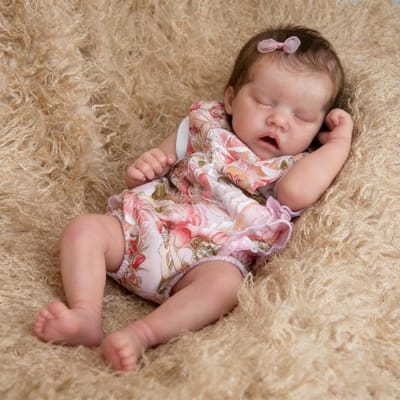 Babypop Meisje - Levensechte Pop Pasgeboren - Rollenspel en Verzorging - Volledig Beweegbare Vinyl Body - 45 cm - Niet gespecificeerd