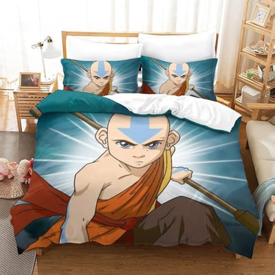 Nieuwe Avatar De Legende van Aang Beddengoed Collectie Enkel Twin Volledig Queen King Size Bed Collectie Volwassen Slaapkamer Dekbedovertrek Collecties Huis Textiel EU Twin 135x200cm