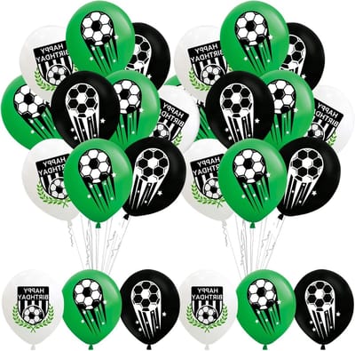 36 Stuks Voetbal Ballonnen 12 Inch Versiering voor Verjaardagsfeestjes van Jongens en Wereldbeker Feesten