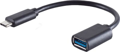 shiverpeaks BS13-30009 tussenstuk voor kabels USB-A USB-C Zwart