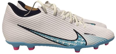 Nike Mercurial Vapor 15 Club - Voetbalschoenen - Maat 44.5 - Wit/Pink Blast/Baltic Blue / Wit Roze - Mercurial Vapor - Voetbal - Unisex Voetbalschoenen