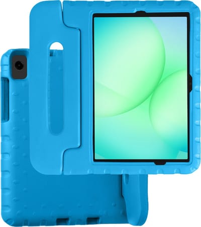 Hoesje Geschikt voor Samsung Galaxy Tab A11 Plus / A9 Plus - Kinderhoes Shockproof Bumper - Kidsproof Case - Tablet Hoes - Kinder Hoes Cover - Blauw