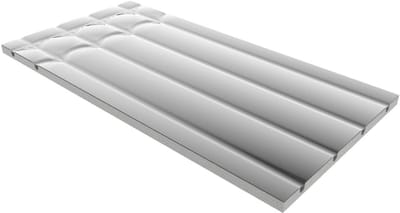 Droge egalisatieplaat voor vloerverwarming met 16 mm buis, isolatie en 30 mm installatiehoogte