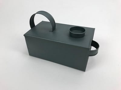 Kandelaars - match candle holder | t.light |bleu grey| 22x10x12cm | 40mm