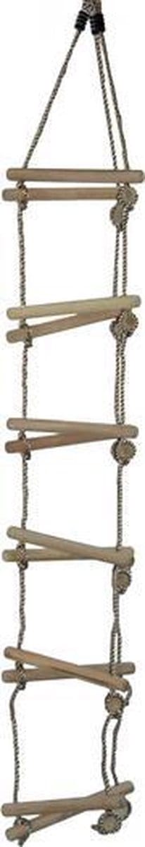 Touwladder PP touw 3 zijden met 5 sporten 2,3m