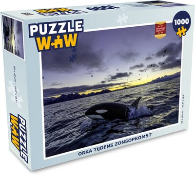 Puzzel Orka tijdens zonsopkomst - Legpuzzel - Puzzel 1000 stukjes volwassenen