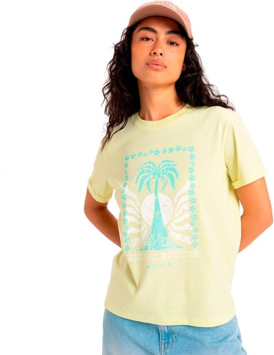 Roxy Erjzt05969 T-shirt Met Korte Mouwen Groen XS Vrouw