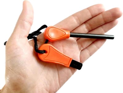 CHPN - Kleine vuurstarter - Compacte vuur starter - Oranje - Magnesium Stick - Vuurstarter - Vuur maken - Kamperen - Survivallen - Survivalgadget