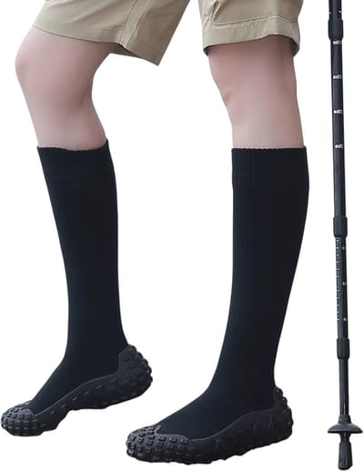 Waterdichte Wandelschoenen Heren/Dames – Lichtgewicht Outdoor Schoenen, Hoge Schacht, Warme Winter Schoenen en Regenbestendige Trekking Schoenen - Zwart - Maat 40