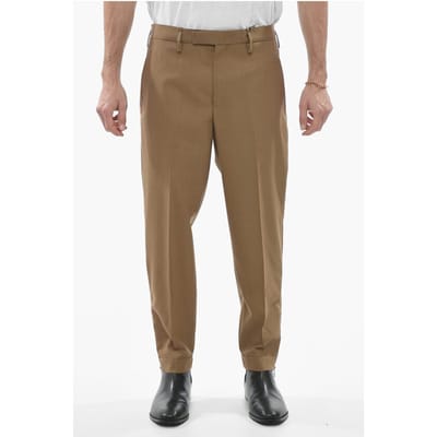Slim Fit JAMIE Chino-broek met enkelritsen in bruin