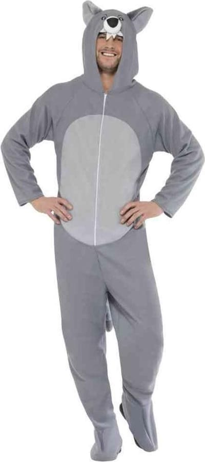 Wolvenpak | Wolf kostuum verkleedkleding heren maat L-XL (54-56)