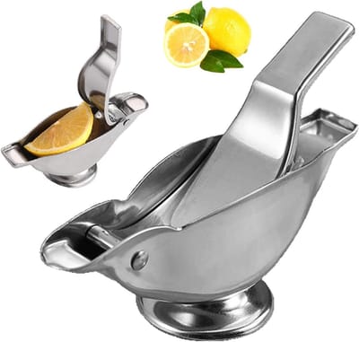 Vogel Fruitpers - Handige Citroenpers - Sap Extraheren - Uniek Vormgegeven - 3D x 5B x 3H cm - Zilver