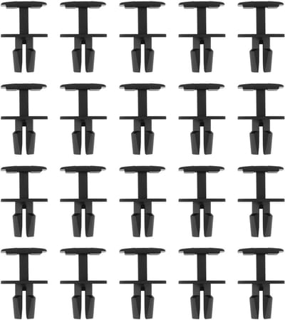 Dailygoods - 20 Stks Auto Uitbreiding Rive Cowl Top Panel Clip - Zwart - Klinknagel - Onderdeelnummer 51718195811 - Voor 7 Se...