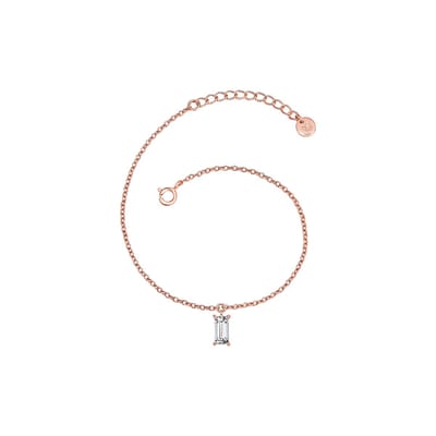 Gems München Dames Armband 925 sterling zilveren 1 Zirconia One Size Roségoud 32013940