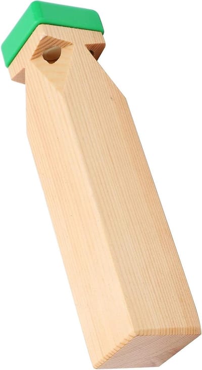 Houten Treinfluit - Muziekinstrument - Muziek Maken - Helder Geluid - 21 cm - Houtkleurig