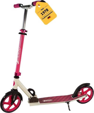 Step Stepper - Stadsstep - Stadse Verplaatsingen - Opvouwbaar Aluminium Frame - 102 cm Hoogte - Roze Wit