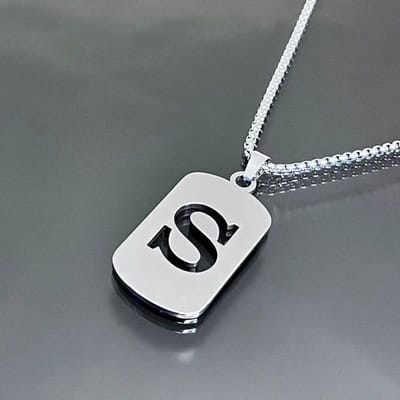 Livano Ketting - Heren - Staal - Nep zilver - Met Hanger - S