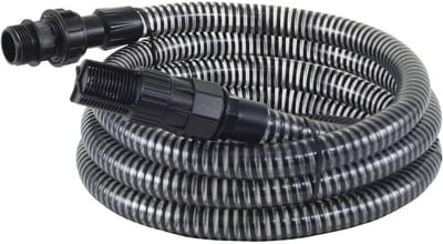 Zuigslangenset 4 meter met voetklep en aanzuigzeef geschikt voor tuinpompen en huishoudelijke watersystemen