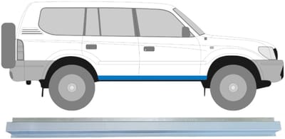 Reparatie dorpel voor Toyota Land Cruiser J90 1996-2002 / Links = Rechts