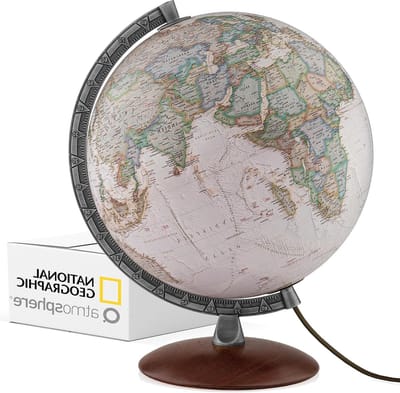 Wereldbol Verve Executive - Aardbol Bureau - Geografisch Onderwijs - Gedetailleerde Cartografie - 30 cm diameter - Meerkleurig