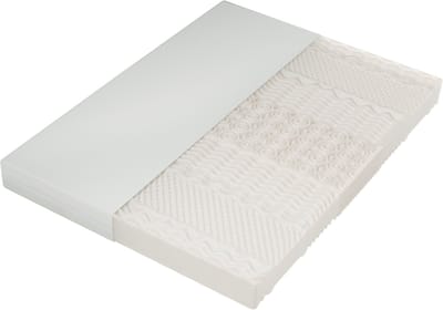 Koudschuimmatras 160x200 - 7 Zones Matras - Ergonomisch Matras H2 H3 - Wasbare Hoes - 160x200x20 cm - Wit