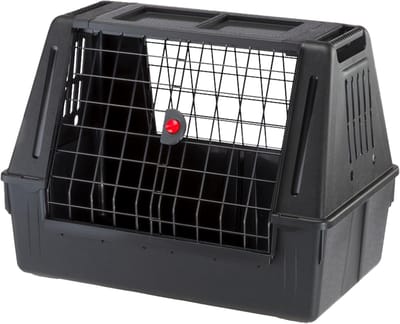 Hondenvervoerder - Reiskooi - Veilig Reizen - Goede Ventilatie - 82 x 51 x 61 cm - Zwart