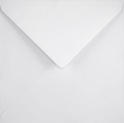 Gladde witte enveloppen 14x14 cm - vierkant - K4-140 - 140 x 140 mm - 25 stuks - NK natgelijmde - 120 gram - Olin - Netuno